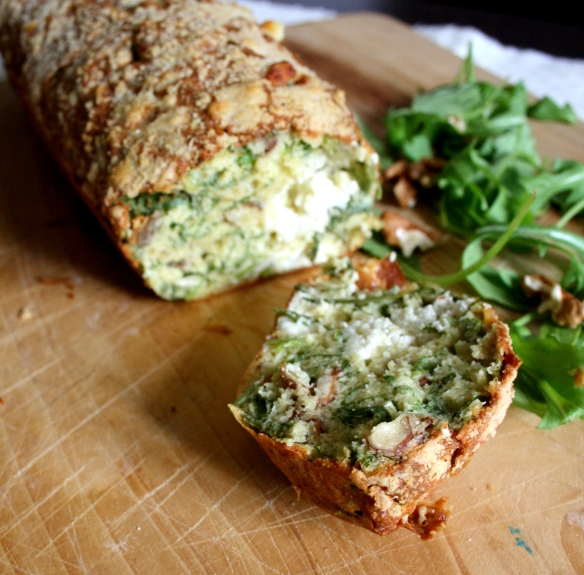 CAKE ROQUETTE CHEVRE NOIX - All about my kitchen